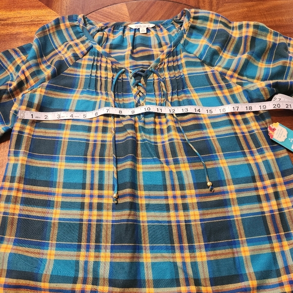 Pioneer Woman Lace Up Blouse - Picture 7 of 8